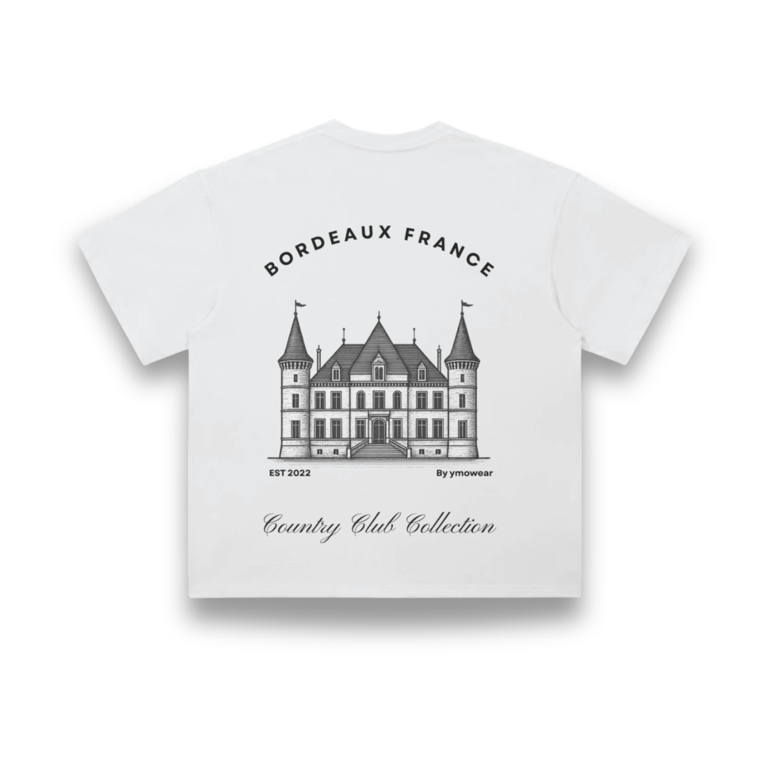 Bordeaux Tee White