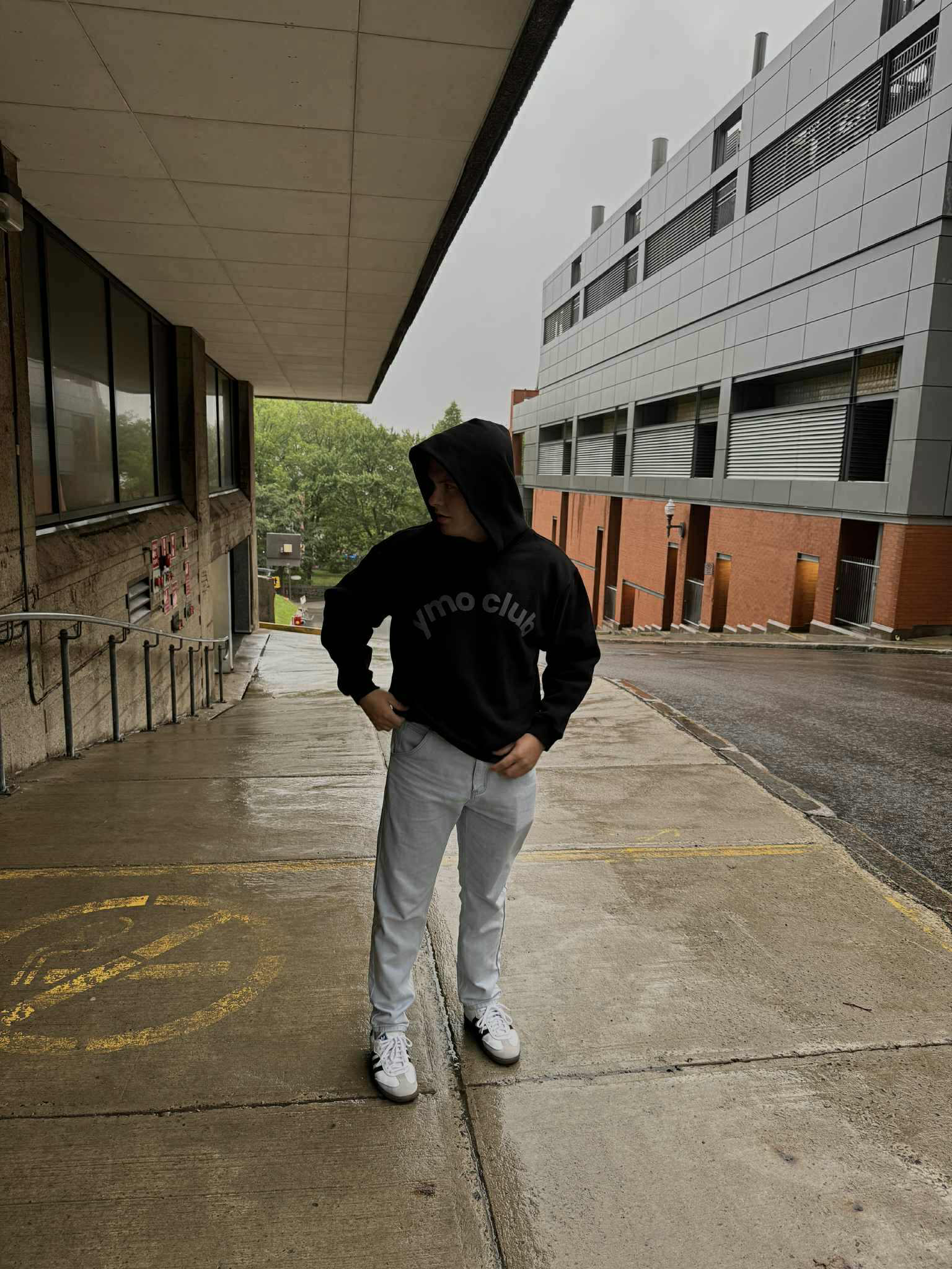 YMO Club Oversized Hoodie black/black