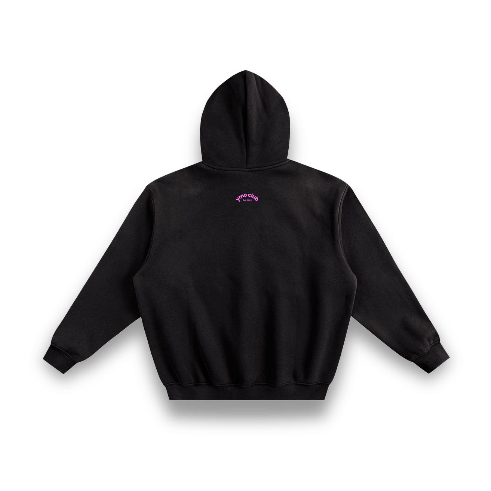 YMO Club Oversized Hoodie black/pink