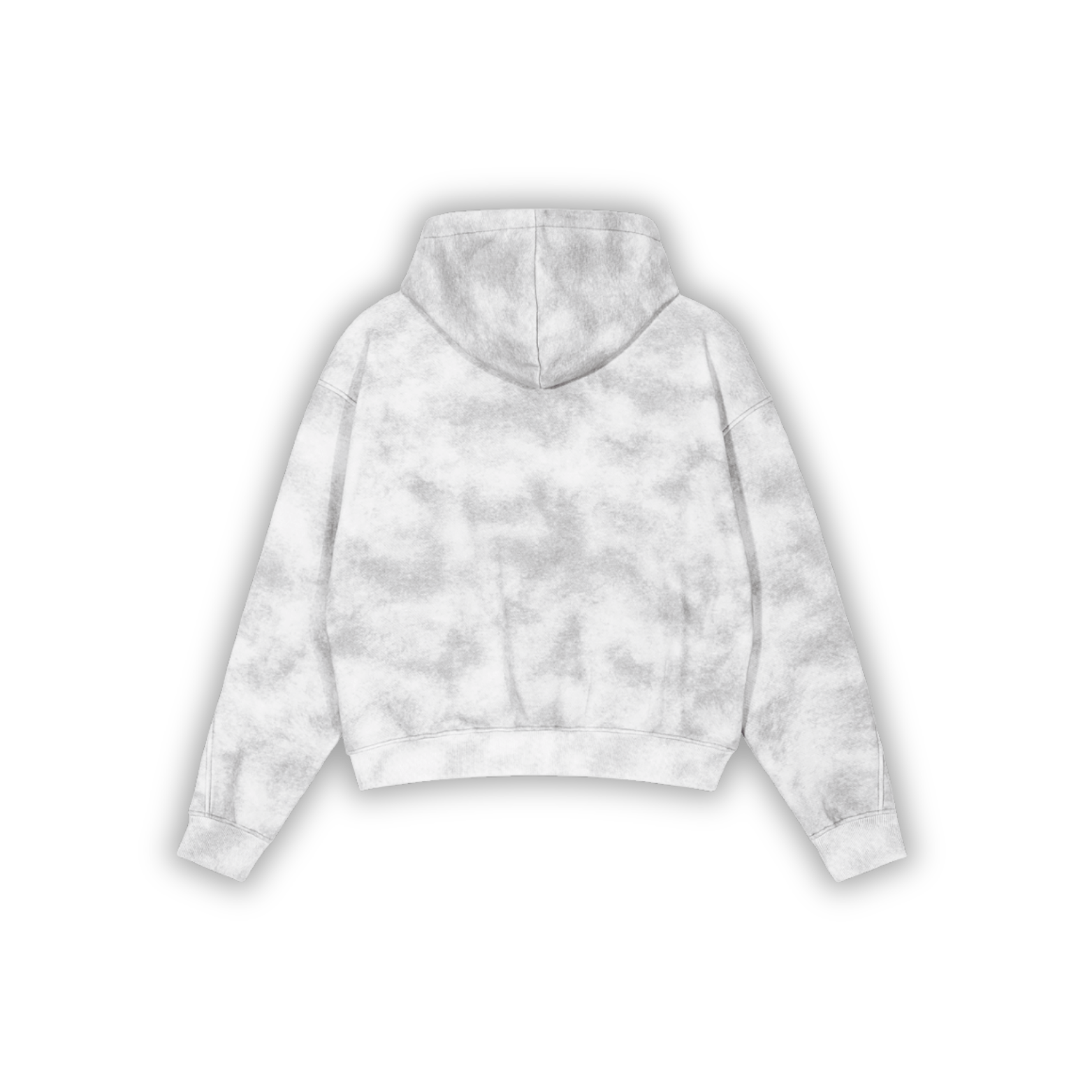 YMO Flower Gray Zip Hoodie