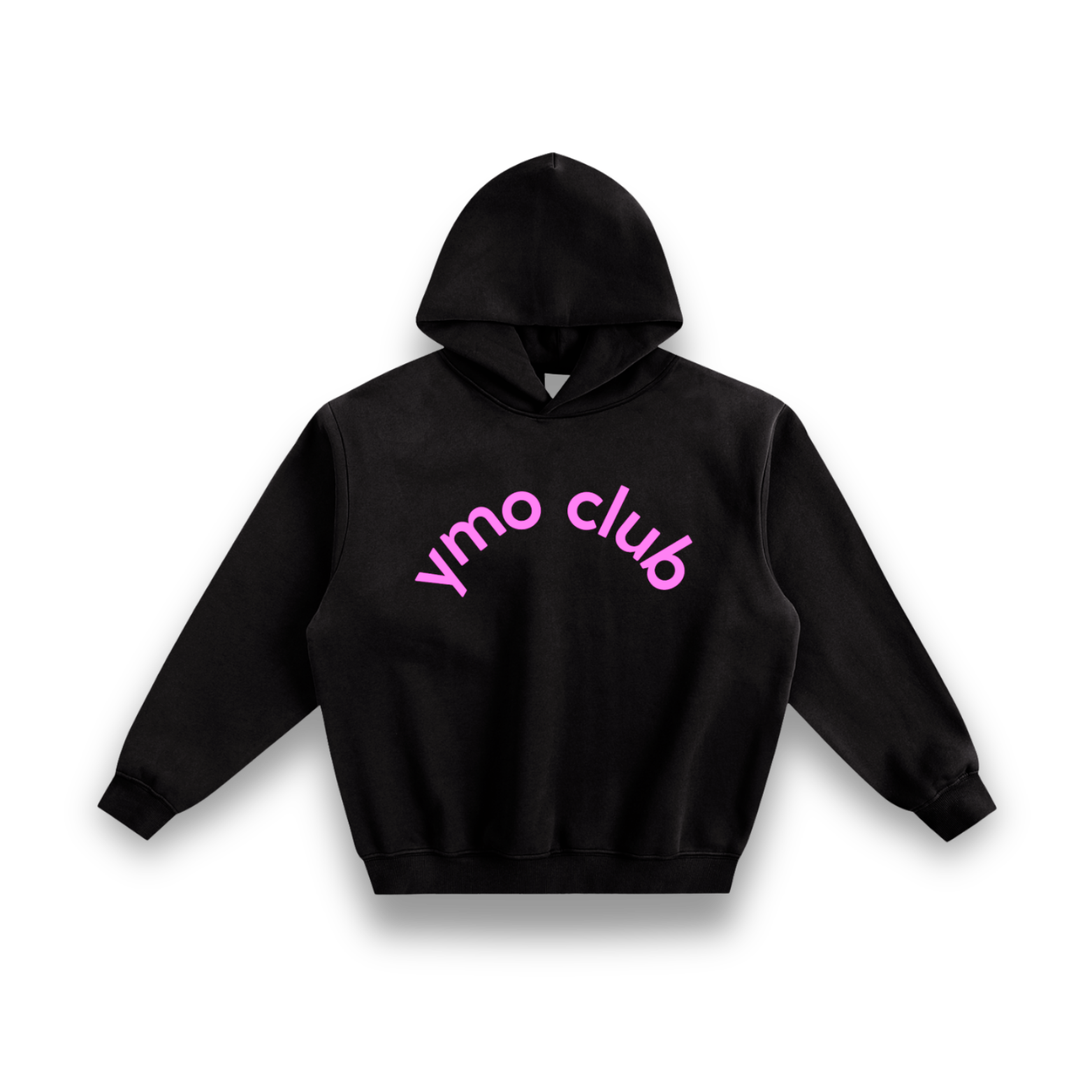 YMO Club Oversized Hoodie black/pink